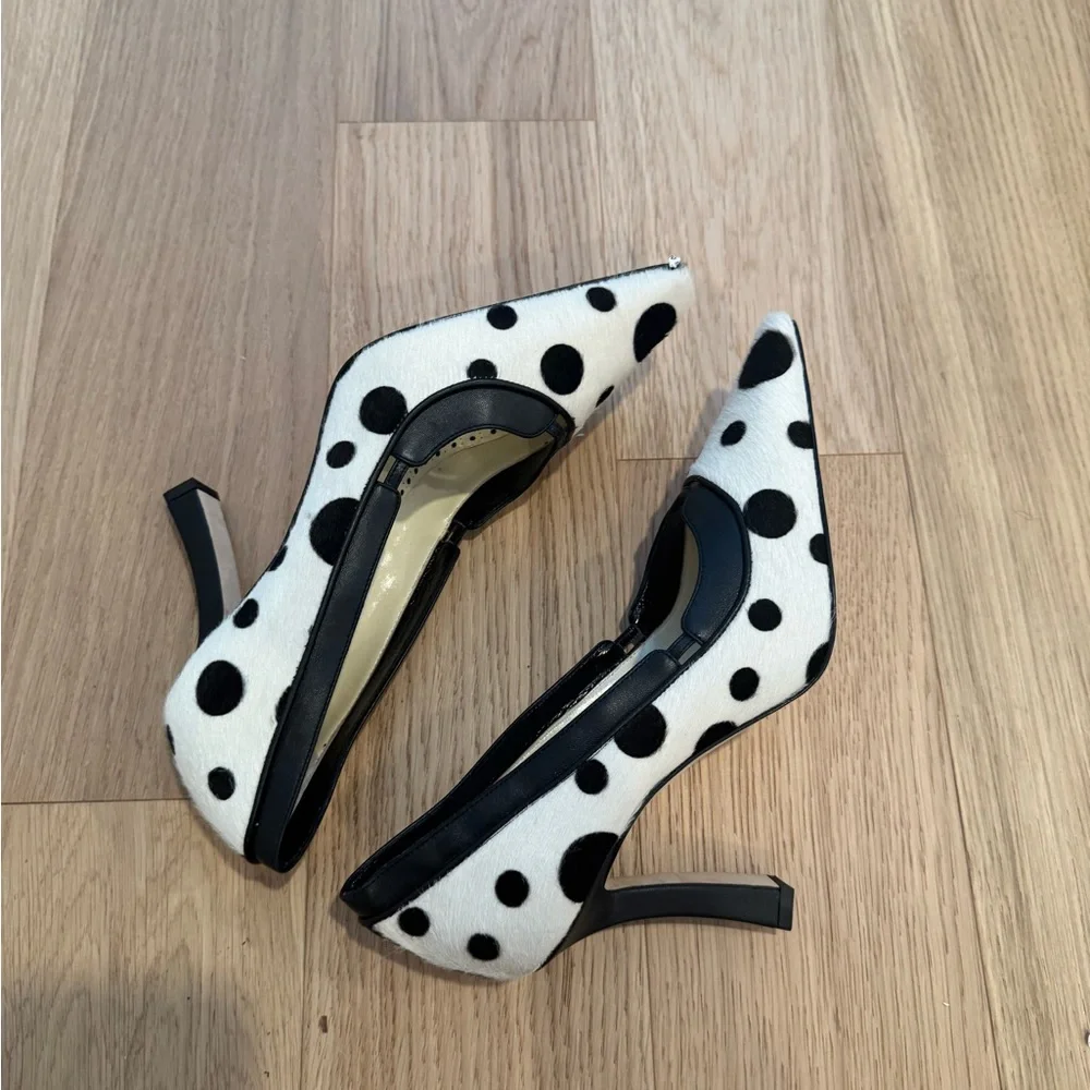 NEW Manolo Blahnik Calf hair Dot Women's Pumps 38 - Picture 7 of 7